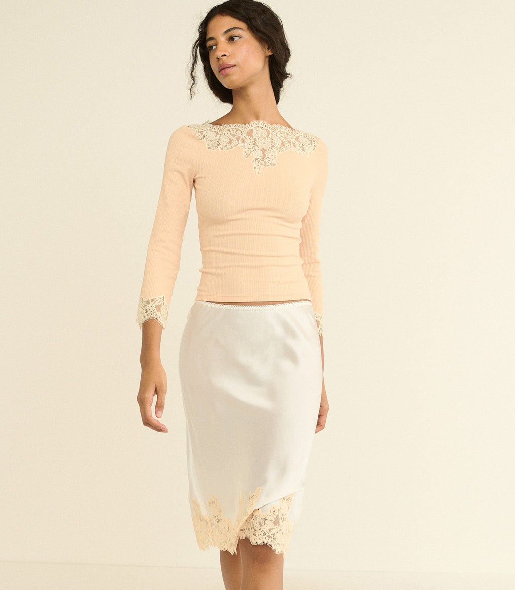 Riana Tee -- Light Peach Sorbet