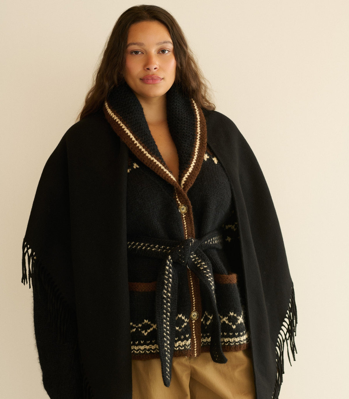 Rouen Pashmina -- Black