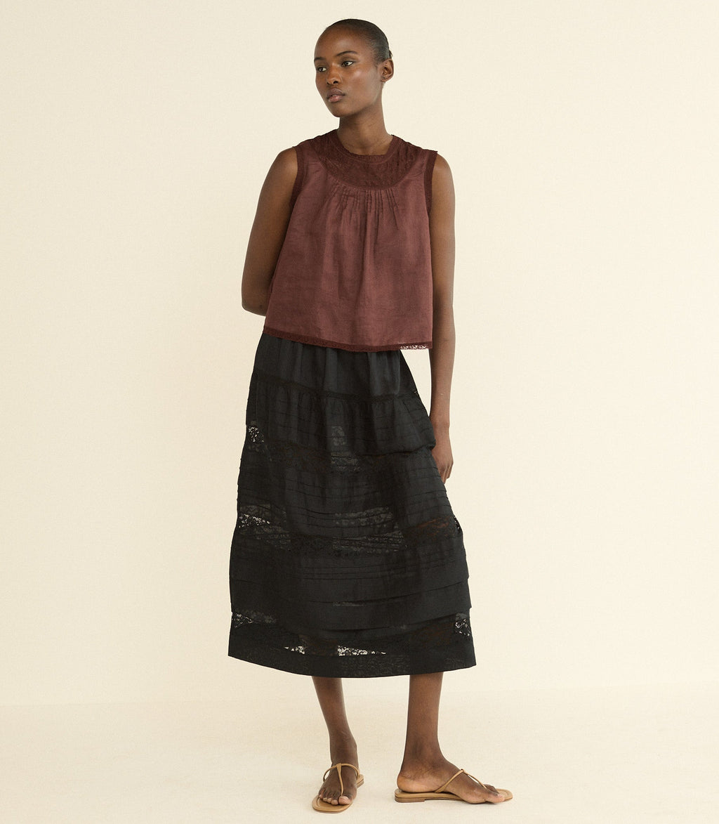 Sidra Skirt -- Black