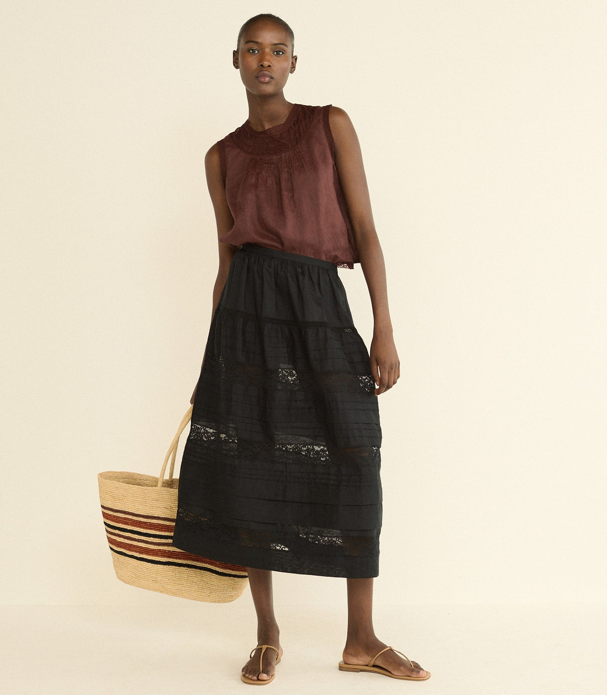 Sidra Skirt -- Black