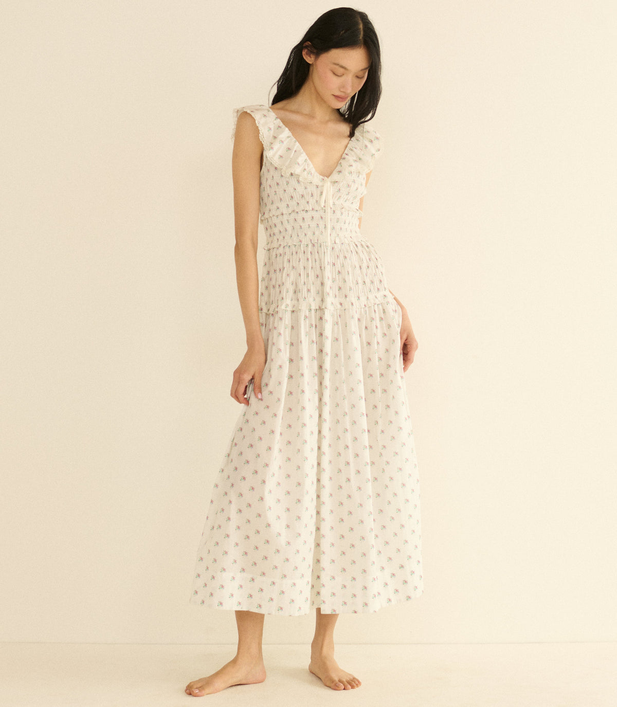Sorina Dress -- Petit Posy Calico