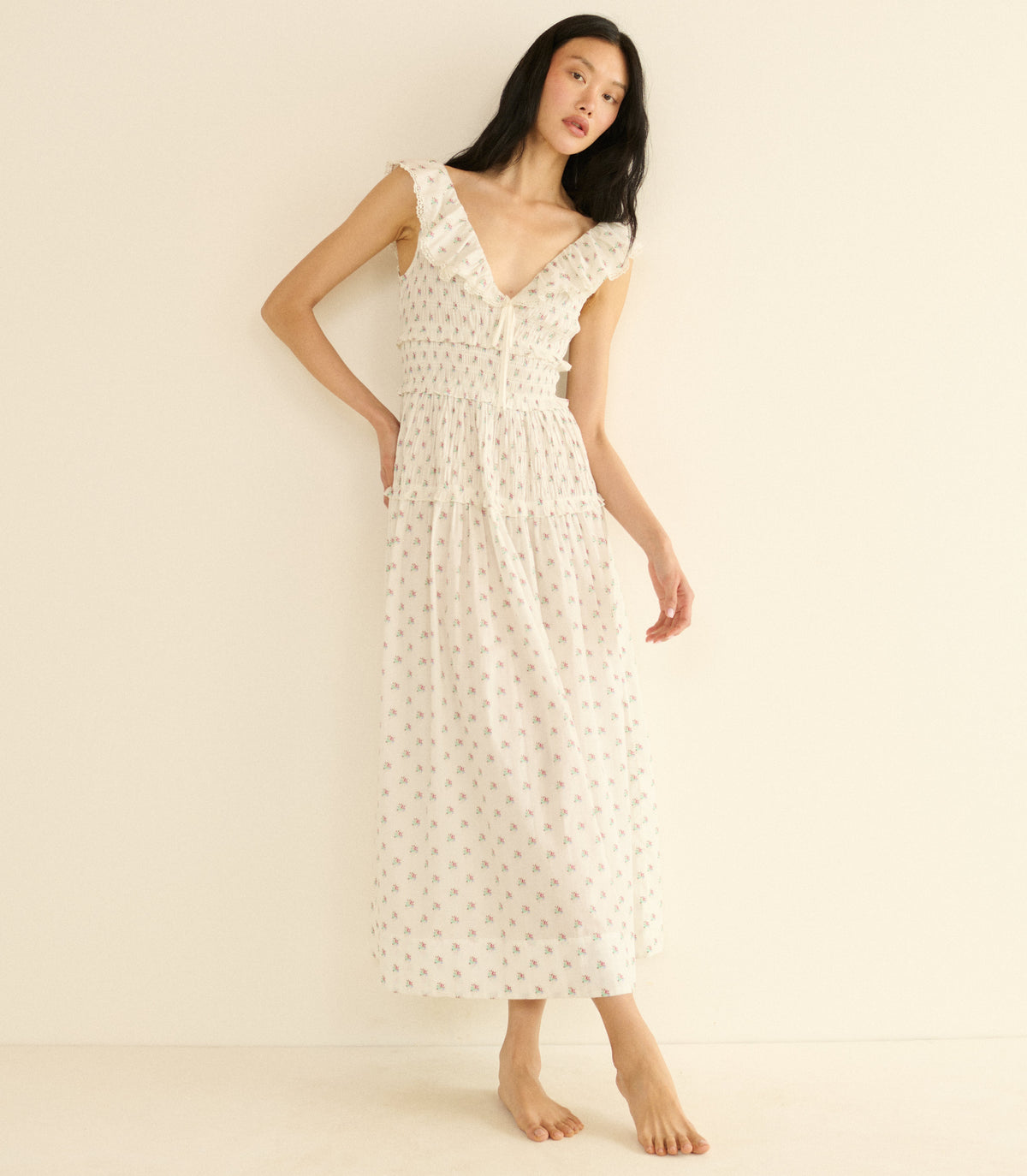 Sorina Dress -- Petit Posy Calico