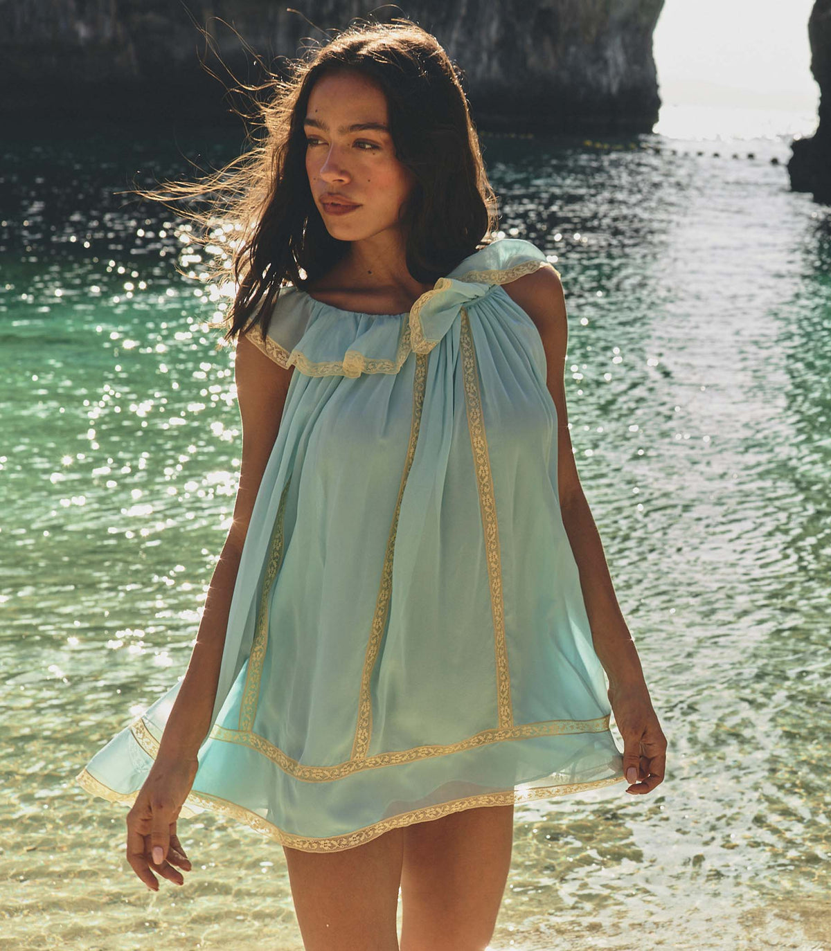 Suzette Dress -- Pale Wisteria