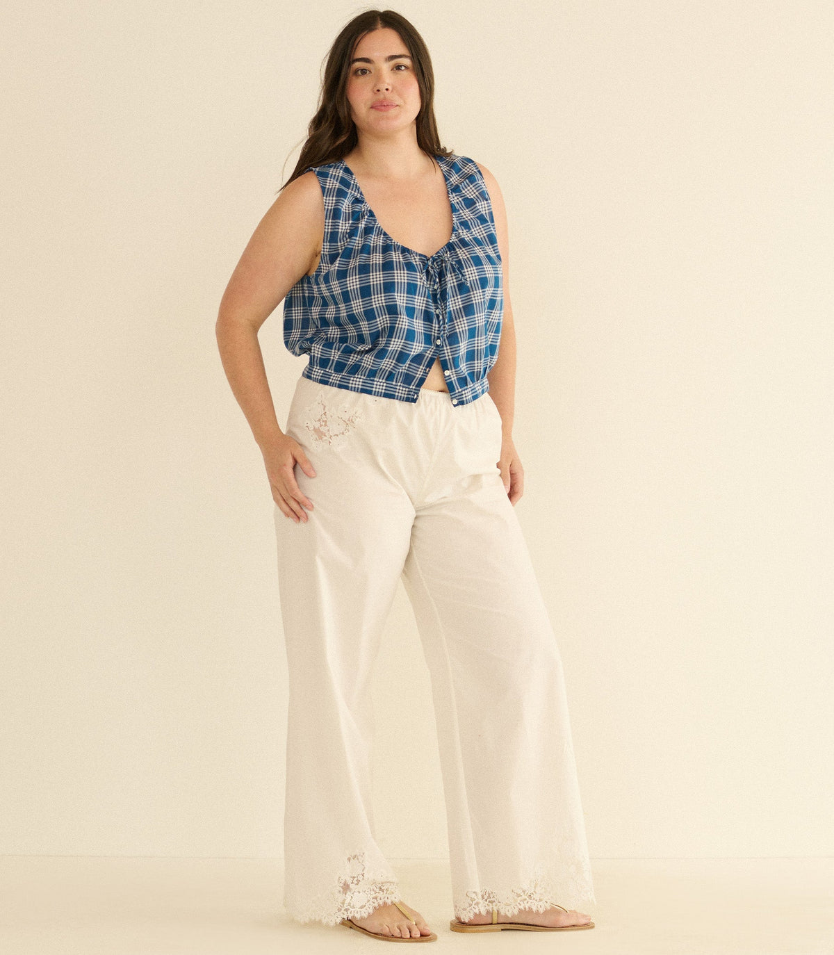 Theo Top -- Dorset Plaid