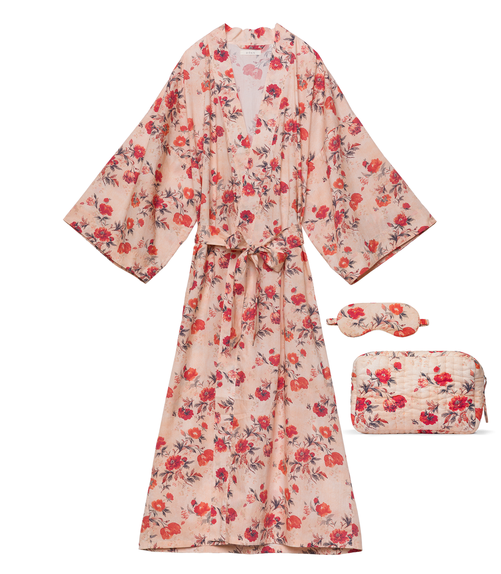 Grande Quince Pouch -- Tulip Posy